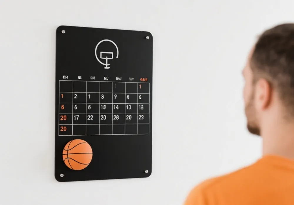 NBA赛程与比分看板示意图