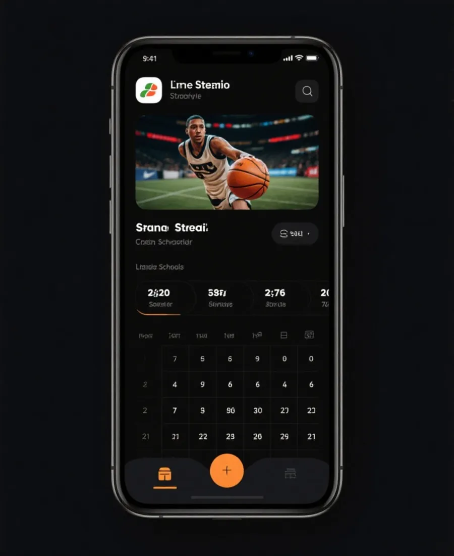 NBA直播高清 APP界面展示